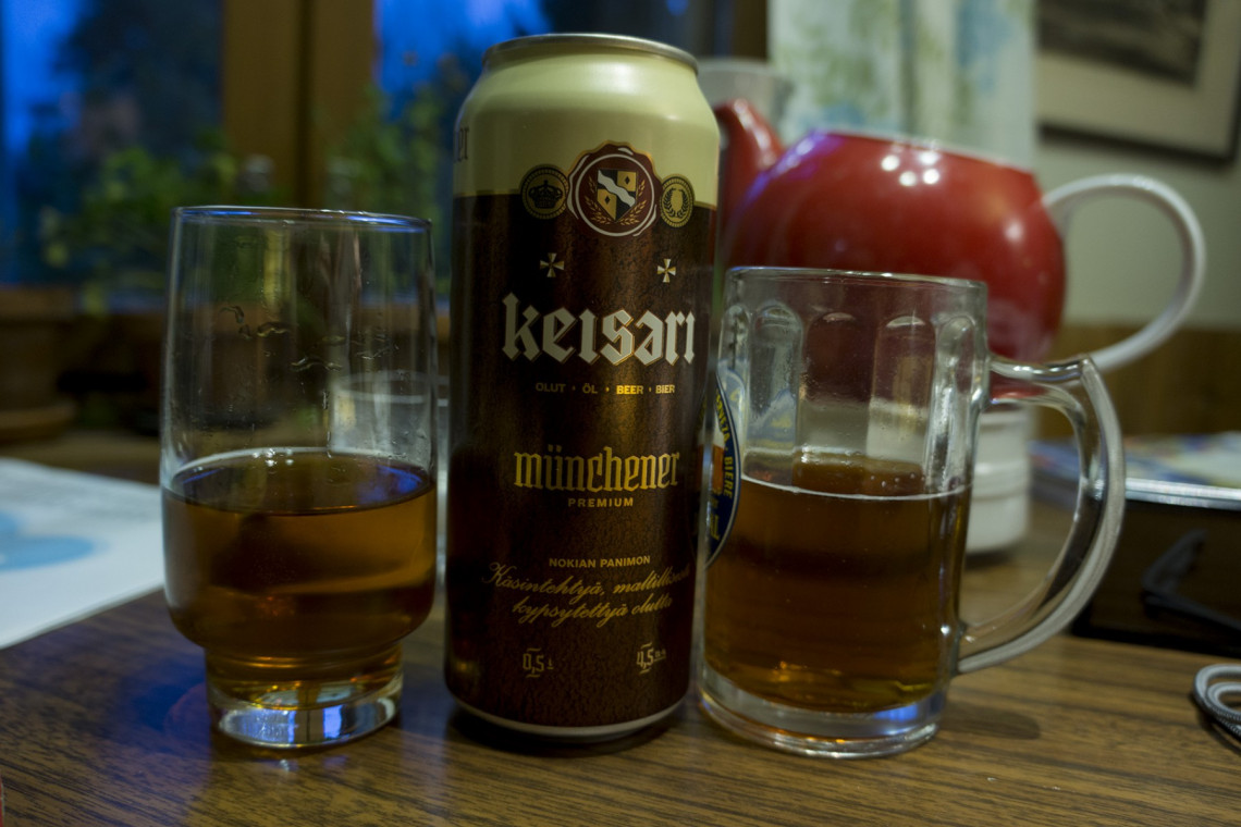 Nokian Panimo Keisari Münchner Premium beer can